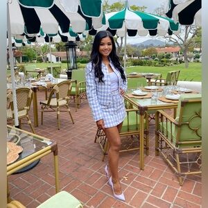 Amanda Uprichard Oleander Jacket and Skirt set in Lennox Tweed